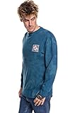 Karbon-Finish Quiksilver Volcanic Ocean - Sweatshirt for Men - Sweatshirt - Männer - L - Blau
