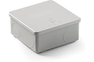 Famatel - Caja estanca IP55 | Tapa a presión | Sin conos | 100x100x45 | Gris