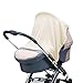 Diago UK Exclusive - Stroller, Pram Car seat Shade and Snooze Cloth Ivory