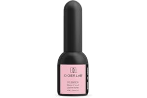 Didier Lab - Rubber Base Coat Vernis Semi Permanent Light Rose - Vernis à Ongles Semi Permanent - Vernis Gel UV Semi Permanent - Nail Art Gel Pour Ongle - Gel Ongle UV - French Manucure -Gel Polish