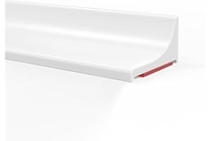 Mxziogr Strisce Impermeabili in Silicone per cucine e bagni, Fermi d'Acqua autoadesivi in Silicone, Fermi Doccia per cabine Doccia, lavandini, Bordi di vasche da Bagno (Bianco, 305CM)