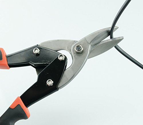 Blechschere, Schneide aus CrV-Stahl, 260 mm, Farbe : schwarz/orange - 6