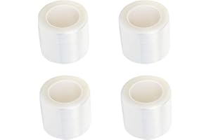 ‎HEALIFTY Healifty 4 Rollen Frischhaltefolie, Professionelle Tattoo Barrier Film, Einweg Barrierefolie Tattoo Schutzfolie zur Abwehr von Infektionen, PE-Kunststofffolie für Augenbrauen Lippen Zubehör [Weiß]