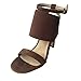 Produktbild Junjie Frauen Sommer Knöchelriemen Open Toe High Heel Sandalen Gummiband Freizeitschuhe grau Plateau Slim socken Schuhe highheel Schwarz, Weiß, Braun