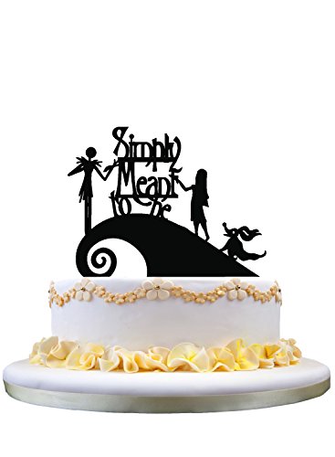 Jack And Sally Simply Meant To Be Wedding Cake Topper Jack And Sally Cake Topper Buy Online In India At Desertcart 69621137