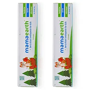 Mamaearth 100 Percent Natural Berry Blast Kids Toothpaste,50g(Pack of 2)