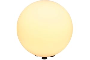 ‎SLV SLV 227220 Rotoball Floor 40 Lichtball, E27, Silbergrau / Weiß, 40 x 40 x 40 cm