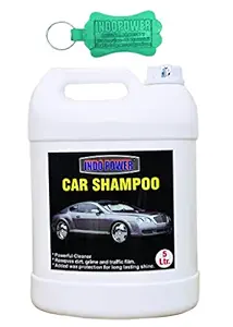 INDOPOWER -Disinfection CAR Shampoo 5ltr.+Your Package with This Products Rubber Keyring (Send Any Available Color one pic).