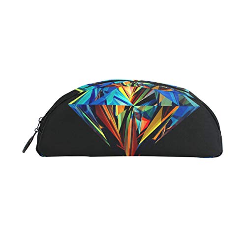 FANTAZIO Stiftetui für Ggirls Geometrische Diamant Make-up Tasche