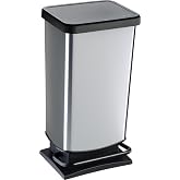 Rotho Paso &Ccedil;&ouml;p Kutusu, Metalik Gri, 40L