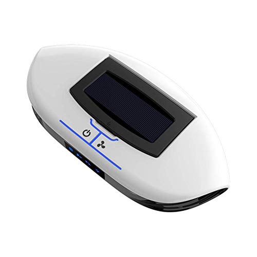 DBD 3 in 1 Auto Luftreiniger Solar Fresheners Handyhalter Aromatherapie Autoduft, Auto-Luftreiniger und Rauchgeruchsbekämpfung, White