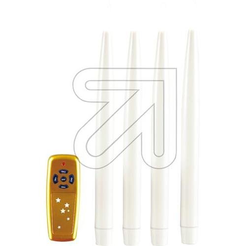 Preisvergleich Produktbild LED Leuchtkerzen 4-teil. 29cm 003-20 kabellos mi