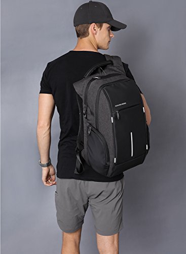 Business Laptop Rucksack mit USB Anschluss Herren Damen Gepolstert Notebook-Rucks  cke bis zu 14 15 6 zoll Laptops   Macbook pro 13 Laptoprucks  cke f