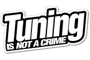 STICKER COLLECTIVE Tuning is Not A Crime JDM Car Sticker Decal