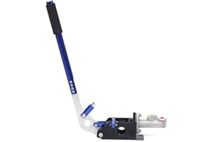 SHZICMY Freno a mano idraulico in lega di alluminio Fly-Off Rally Handbrake Universale Orizzontale Verticale Handbrake per acrobazie anteriori, Rally Nero/Rosso/Blu (Blu)