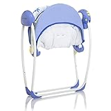 Elektrische Babyschaukel Automatische Baby Wiege Wippe Little World Dreamday blau - 4