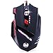 Produktbild Gaming Maus, 9200 DPI High Precision USB Wired LED Gaming Mäuse, 8 Tasten, mit 6 Arten Modi LED bunt Atmen Licht, Gewicht Tuning Set