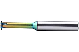 EIENQBVL Single Tooth Spiral Milling Cutter, CNC Machine, Solid Carbide Single Tooth Thread Cutter M1 M1.6 M2 M3 M4 M5 M6 M8 M10 M12 M14 Milling Cutter (for Aluminium, M3X0.5XD4X50L)