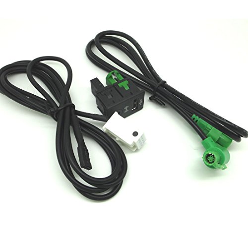 Yihaoel AUX USB Interruptor Cable para BMW 3 5 Series E87 E90 E91 E92 X5 X6