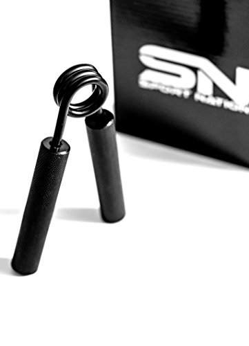 SPORTN NATION® – Handtrainer inkl. Körpermaßband – Fingerhantel, Fingertrainer, Unterarmtrainer, Ferdergriffhantel – PREMIUM Handmuskeltrainer in schwarz für die Stärkung, Steigerung und Verbesserung der Griffkraft und Unterarmmuskulatur – Training für die Hände- Finger- und Unterarme - 3