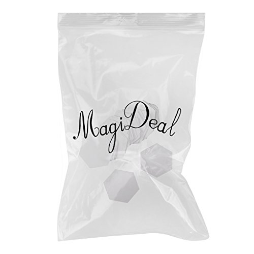 MagiDeal 100 Stück Hexagon Englisch Papier Stückung Steppvorlagen Schablonen – Weiß, 26mm - 2