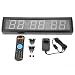 Produktbild FTVOGUE 2,3 '' Programmierbare LED Intervall Timer Große Stoppuhr Fitnessstudio Fitness Uhr Schreibtisch Dekor(02)