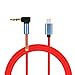 Produktbild USB-C Typ C bis 3,5 mm Auto AUX-Kabel für Google Pixel/XL Leeco Le Max 2/Pro 3 Ladegerät und USB-Kabel Ladegerät und Datenkabel type c to 3.5mm aux cable HKFV (Rot)