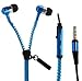 Acid Eye Blue Zipper earphone with ear bud in-ear high bass with mic RS.179.00