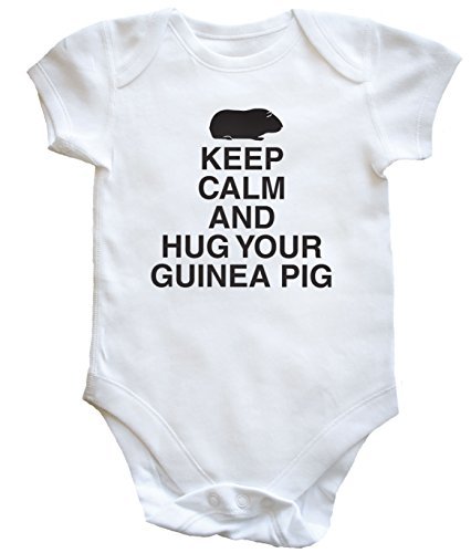 HippoWarehouse Keep calm and hug your guinea pig baby vest boys girls