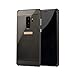 Produktbild WIWJ Galaxy S9 Spiegel Hülle,Galaxy S9 Metall Cover, Handyhülle Spiegel Metall Case Cover 2 in 1 Aluminium Rahmen PC Bumper Case Schutzhülle für Samsung Galaxy S9-Schwarz