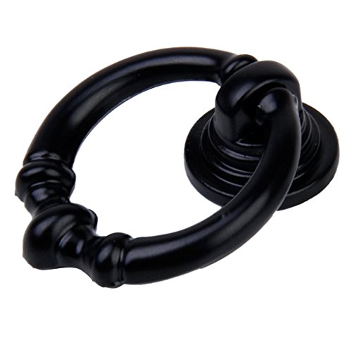 Ziehgriff Knopf – TOOGOO(R) 3 Paar Vintage Schublade Kommode Schrank Ziehgriff Knopf Griffe Schwarz - 5