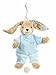 Steiff Hoppel Rabbit with Removable Music Box Plays a Folk Song (Blue, 20cm)