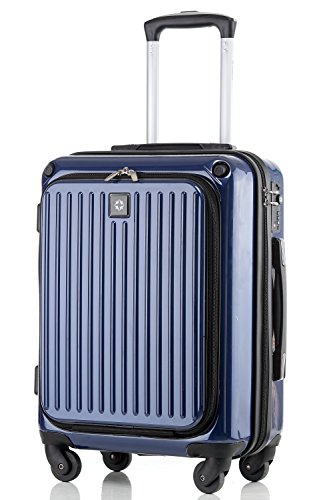 Preisvergleich Produktbild Business Pilotentrolley Laptop Trolley Notebook Reisekoffer Koffer Laptopfach KOFFER mit separatem Frontfach 37liters( 54*38*24CM)