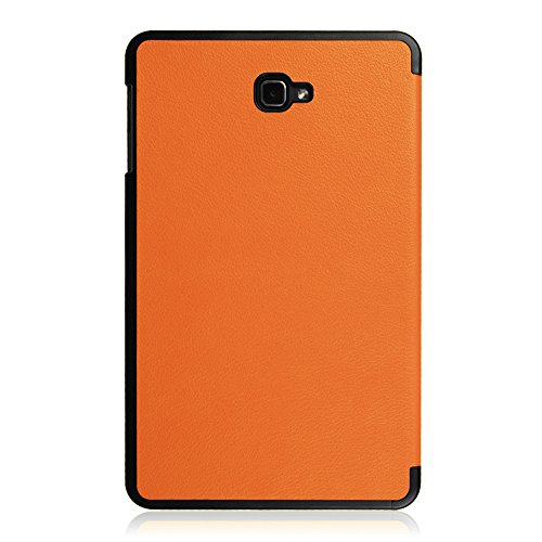 Fintie Samsung Galaxy Tab A 10.1 Hülle – Ultra Schlank Superleicht Ständer Smart Shell Case Cover Schutzhülle Etui Tasche mit Auto Schlaf / Wach Funktion für Samsung Galaxy Tab A 10,1 Zoll T580N / T585N Tablet (2016 Version), Orange - 9
