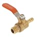 Produktbild 1/4 BSP Gewinde 5/16 Stachel-Schlauch Messing Kugelhahn-Abschalter Griff