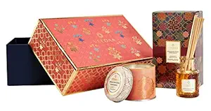 VEEDAA Gift Set Himalayan Cedar & Patchouli (Reed Diffuser + Mason Tin Scented Candle)