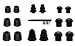 Produktbild NICKSTON N-3 Assorted Ear Tips Set for In Ear Earphones with 4.9mm to 6.3mm Nozzle Attachment - Replacement Adapters Gels Buds with Box Organizer and Cleaning Tool