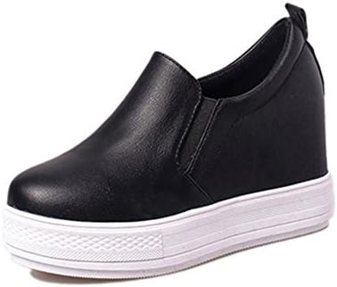 YEDANI autumn Joker shoes Cake thick-soled casual shoes lazy increased breathable shoe-A Foot length=22.8CM(9Inch)