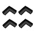 SODIAL(R) 4pcs Child Baby Safety Desk Table Edge Cover Guard Corner Protector Cushion black