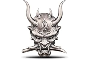 ‎ZXRSJBL ZXRSJBL 3D Auto Aufkleber Premium Warrior Metall Auto Seite Kotflügel hinten Kofferraum Schädel Emblem Abzeichen für jedes Fahrzeug LKW Auto Motorrad RV