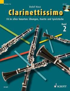 Preisvergleich Produktbild CLARINETTISSIMO 2 - arrangiert für Klarinette - mit CD [Noten / Sheetmusic] Komponist: MAUZ RUDOLF