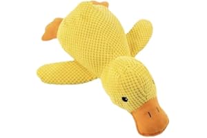 Awlve Anti-Stress Duck for Dogs, Soothing Toy Against Separation Anxiety, Squeaky Toy Dog, Cuddly Toy, Interactive Dog Toy, Indestructible, Durable and Bite Resistant (1 Piece)
