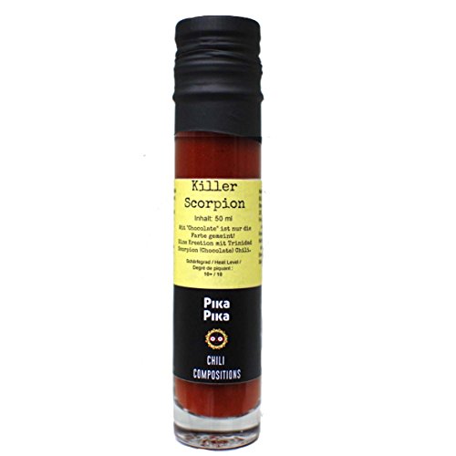 Killer Scorpion (50 ml.) - Salsa picante de Trinidad Scorpion / Nivel de picor: 10+ von 10 / Para Picanteros/ Slow Food ...