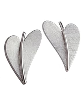 Ernstes Design Herz Ohrstecker für Damen Edelstahl E244