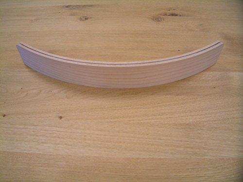 Kartenhalter mit 2 Stufen aus unbehandeltem Buchenholz / Doppelkartenhalter / halbrund/ Länge: 50 cm - 3