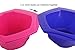Colorful Hair Dye Brush and Bowl Set, Rainbow Hair Coloring Brush Bowl Set-7 Color by Perfehair