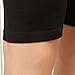 Liang Rou Maternity Elastane Adjust Waistband Short Leggings Plain Color Black