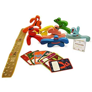 Shumee Wooden Ninjaki-Balance Toy Set (6 Years+) - Stacking Game, Hones Mental & Physical Agility