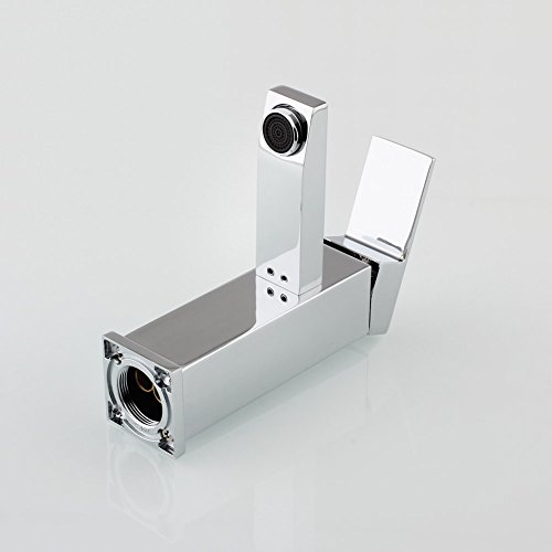 MVPower® Wasserhahn Waschtischarmatur Einhandmischer Waschbecken Bad Küche Armatur Messing verchromt massiv - 6