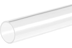 Kvartsman PVC transparent rör, innerdiameter 31 mm diameter 35 mm längd 305 mm akryl plaströr för lamptillverkning, golvlampo